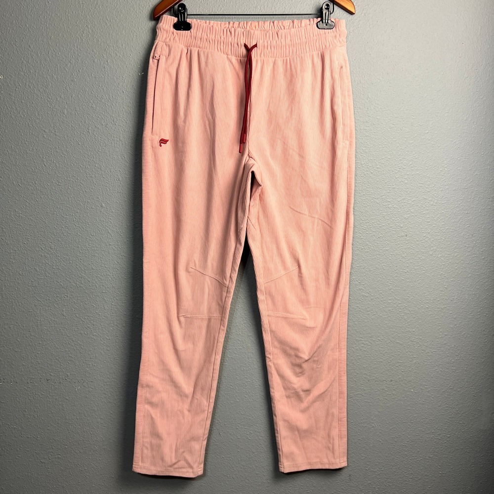 Fabletics Club Cord Corduroy Soft Joggers Lounge Pockets Drawstring Waist Pink M